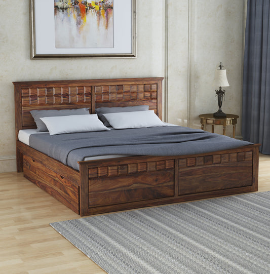 Home Edge Torpedo King Size Bed with Drawer Storage
