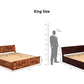 Honken King Box Storage Bed-Teak